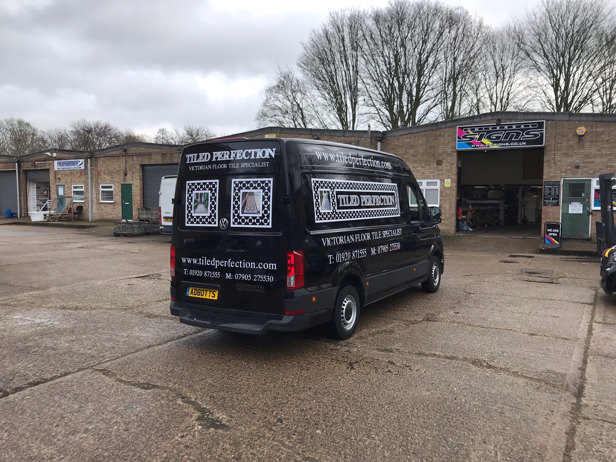 Commercial signage installation