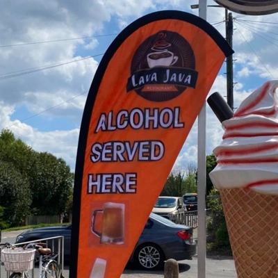 Self-stand advertising banner